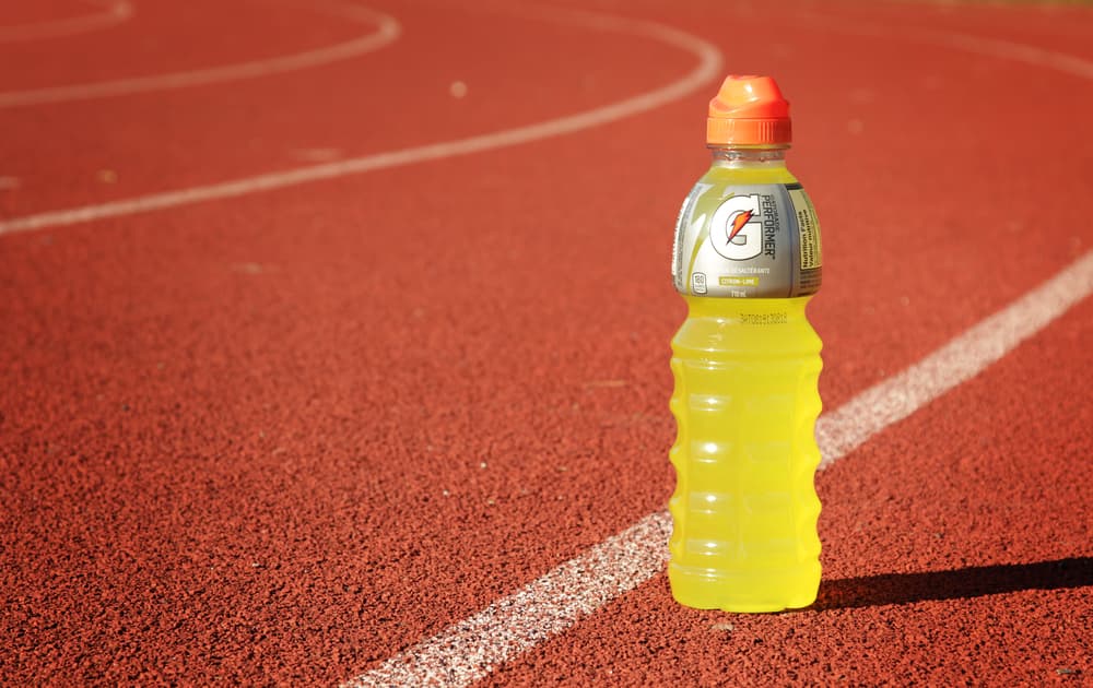 Gatorade on running track