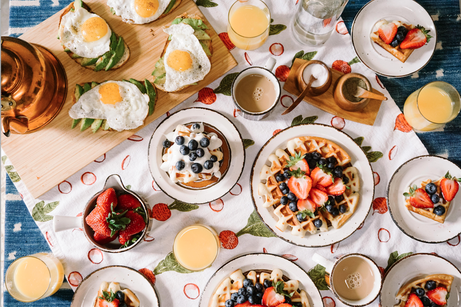 Brunch spread
