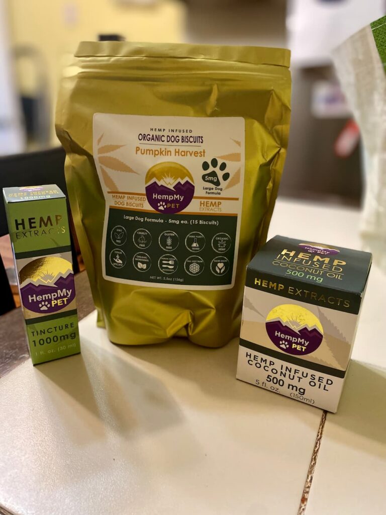 Bundle of HempMy Pet Products for hemp for dogs